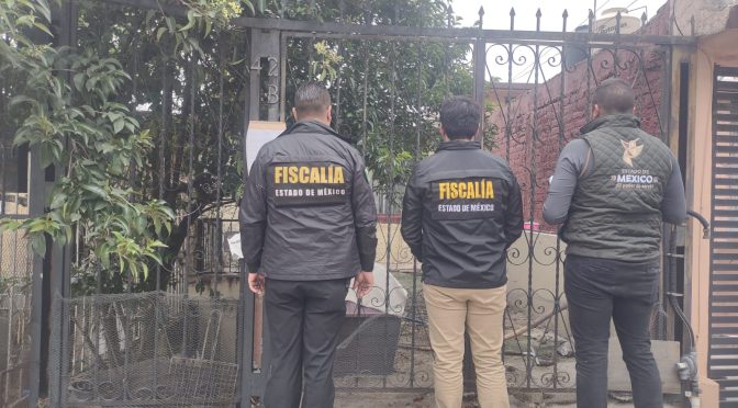 FGJEM, PROPAEM y Centro de Control Animal de Cuautitlán rescatan a dos caninos durante cateo en un domicilio en el municipio de Tlalnepantla