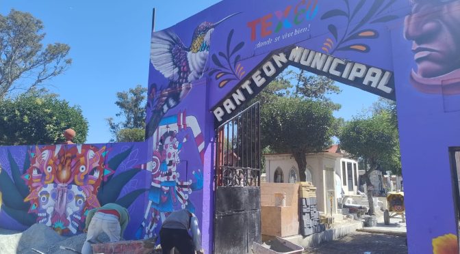 Gobierno de Texcoco realiza trabajos de rehabilitación en el Panteón Sila