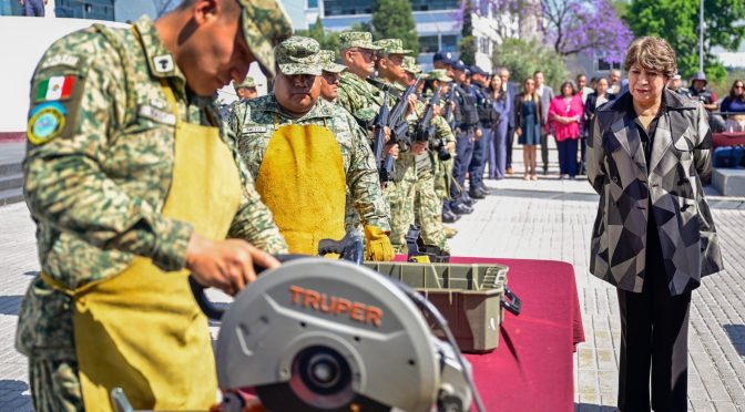 Destruye gobierno del Edoméx arsenal decomisado en operativos de seguridad contra la delincuencia en la entidad